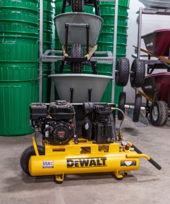 Air Compressor 8 Gallon Contractors Wheelbarrow Style Air Compressor - Gas Honda Engine  (DeWalt)